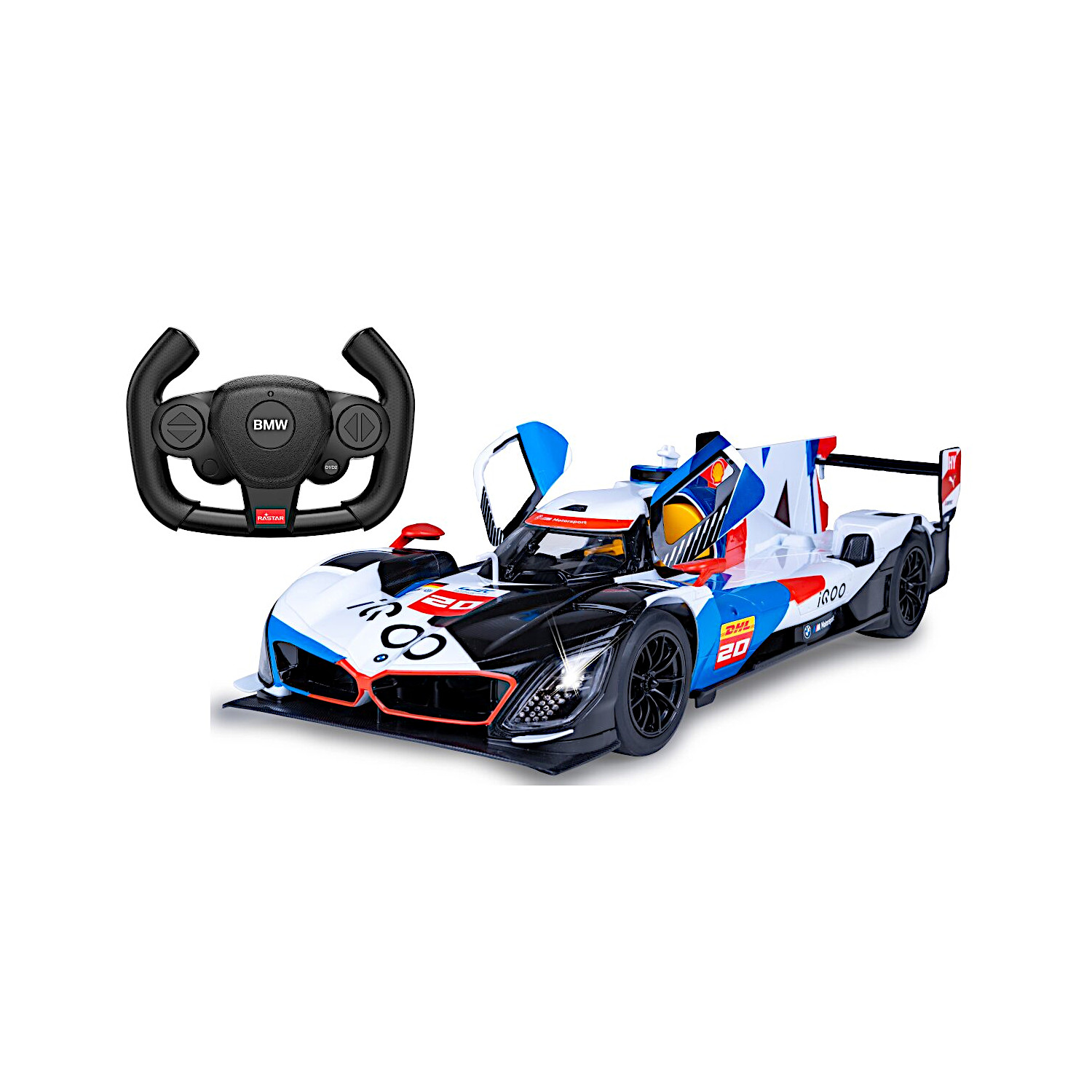 BMW M Hybrid V8 LMDH weiß Tür manuel - 1:14 (2,4GHz)