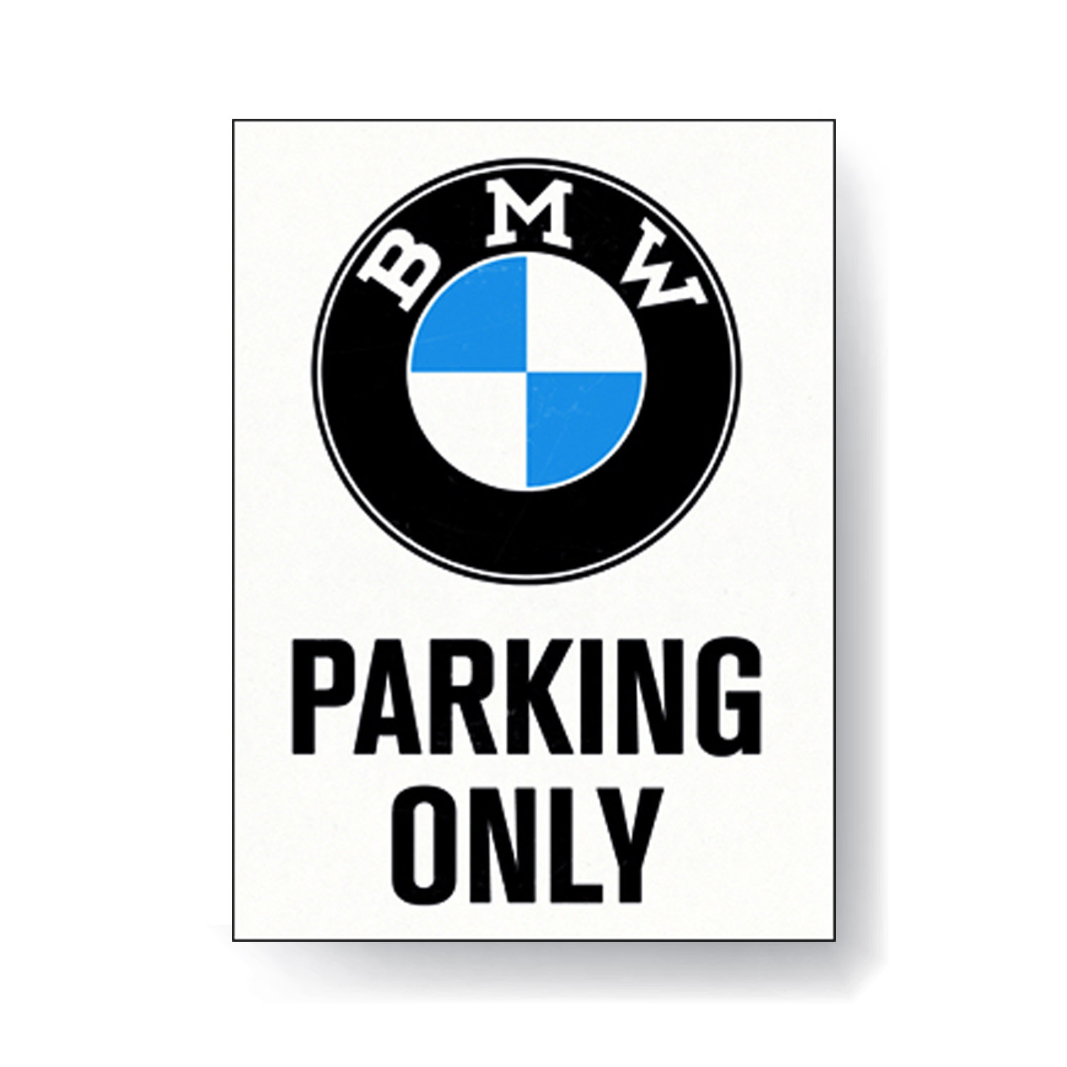 BMW Magnet Parking Only White