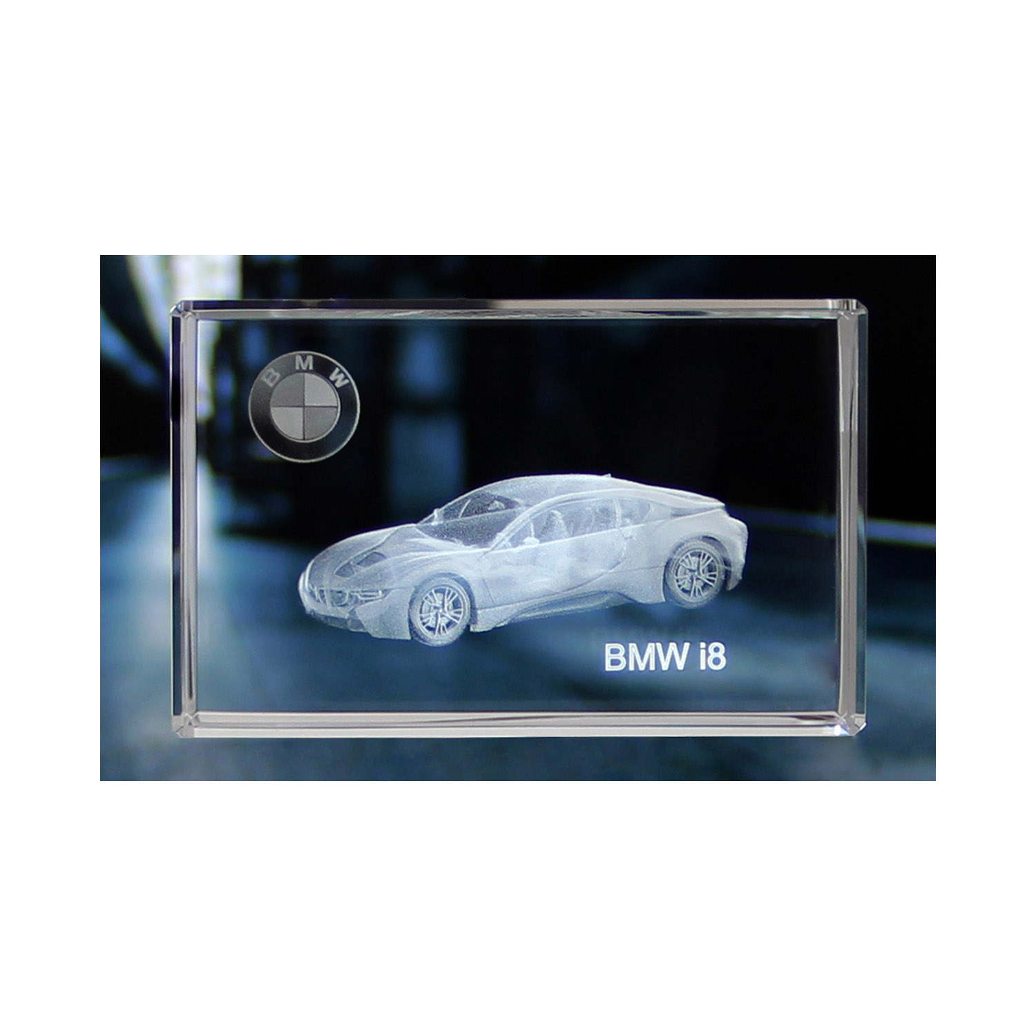 Standard 3D Glaskristall BMW i8 