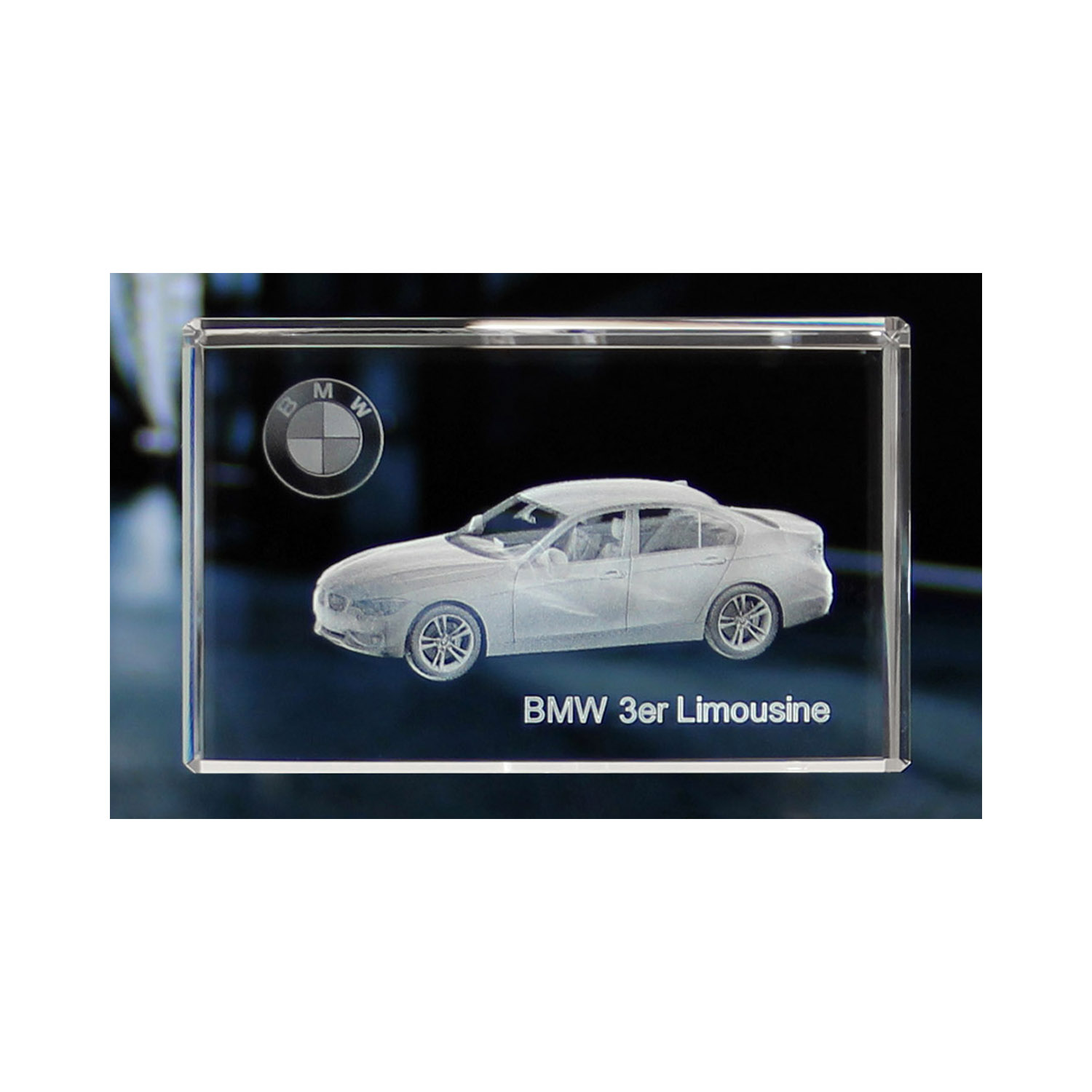 Standard 3D Glaskristall BMW 3er Limousine