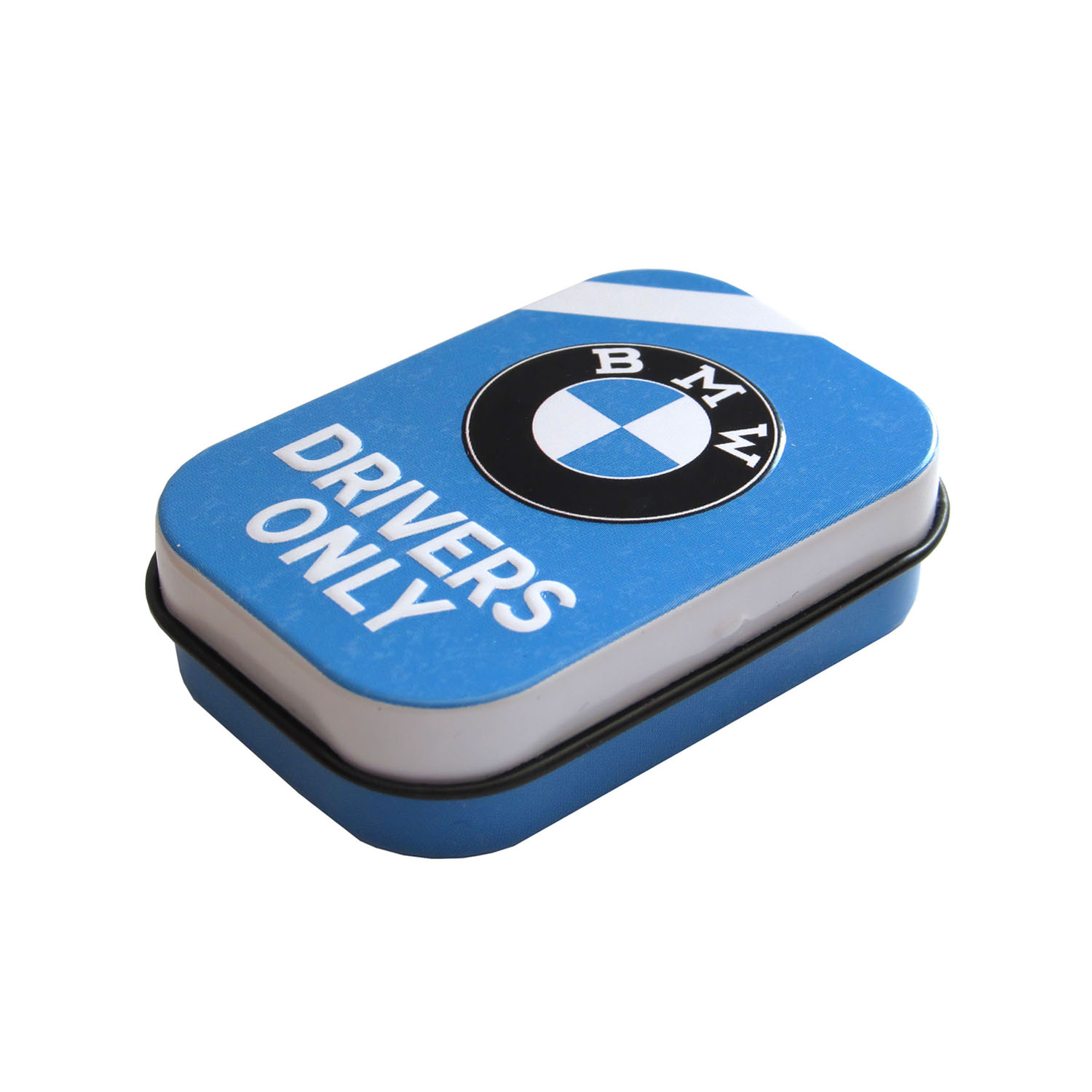 BMW Pillendose Drivers Only Blue 4x6 cm