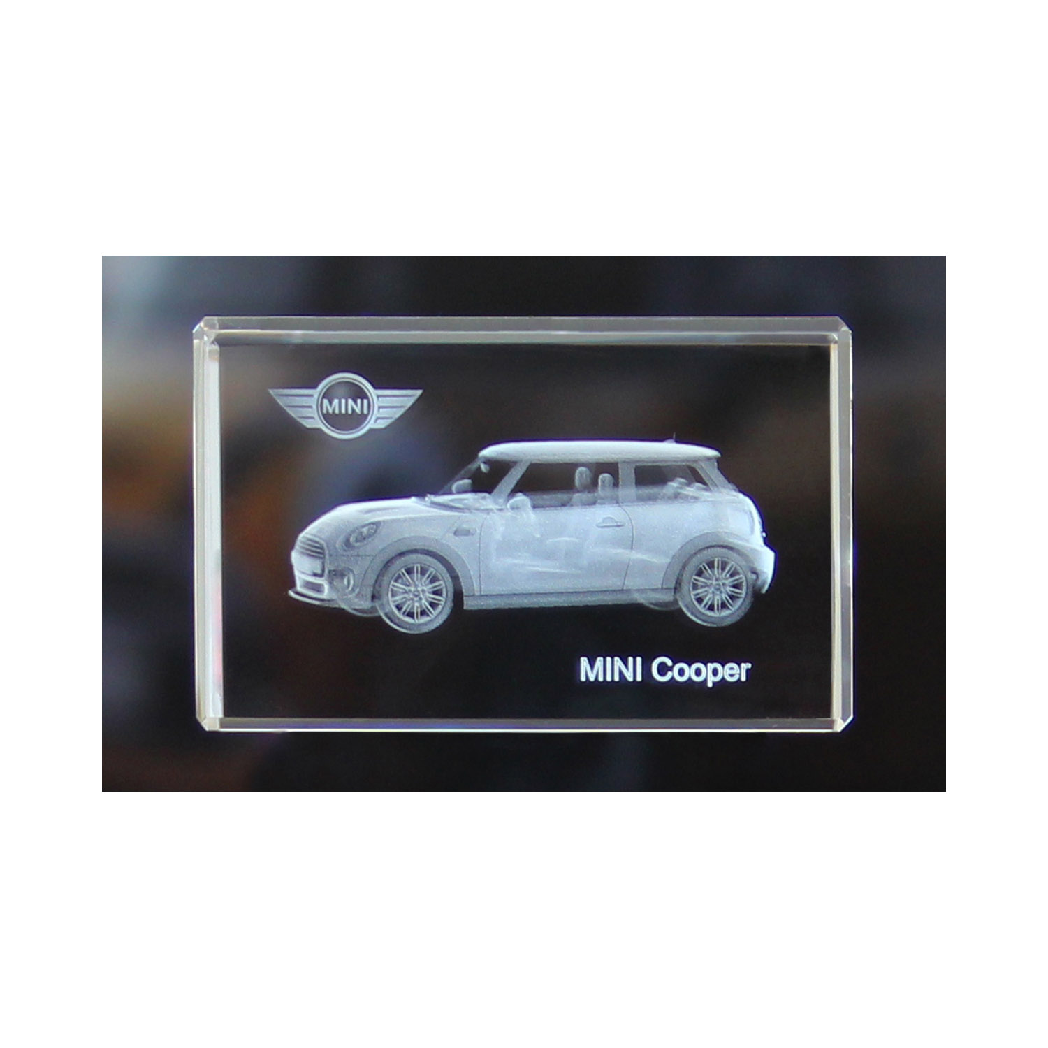Standard 3D Glaskristall MINI Cooper 3-Türer