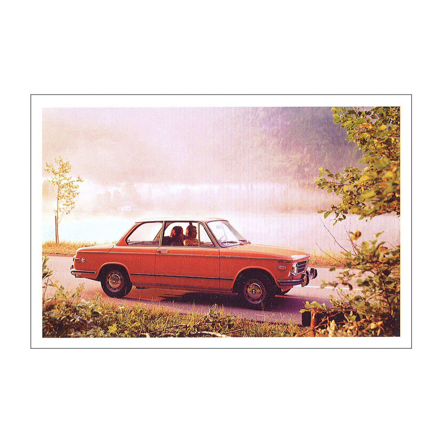 Postkarte BMW 2002tii US, 1971-1973