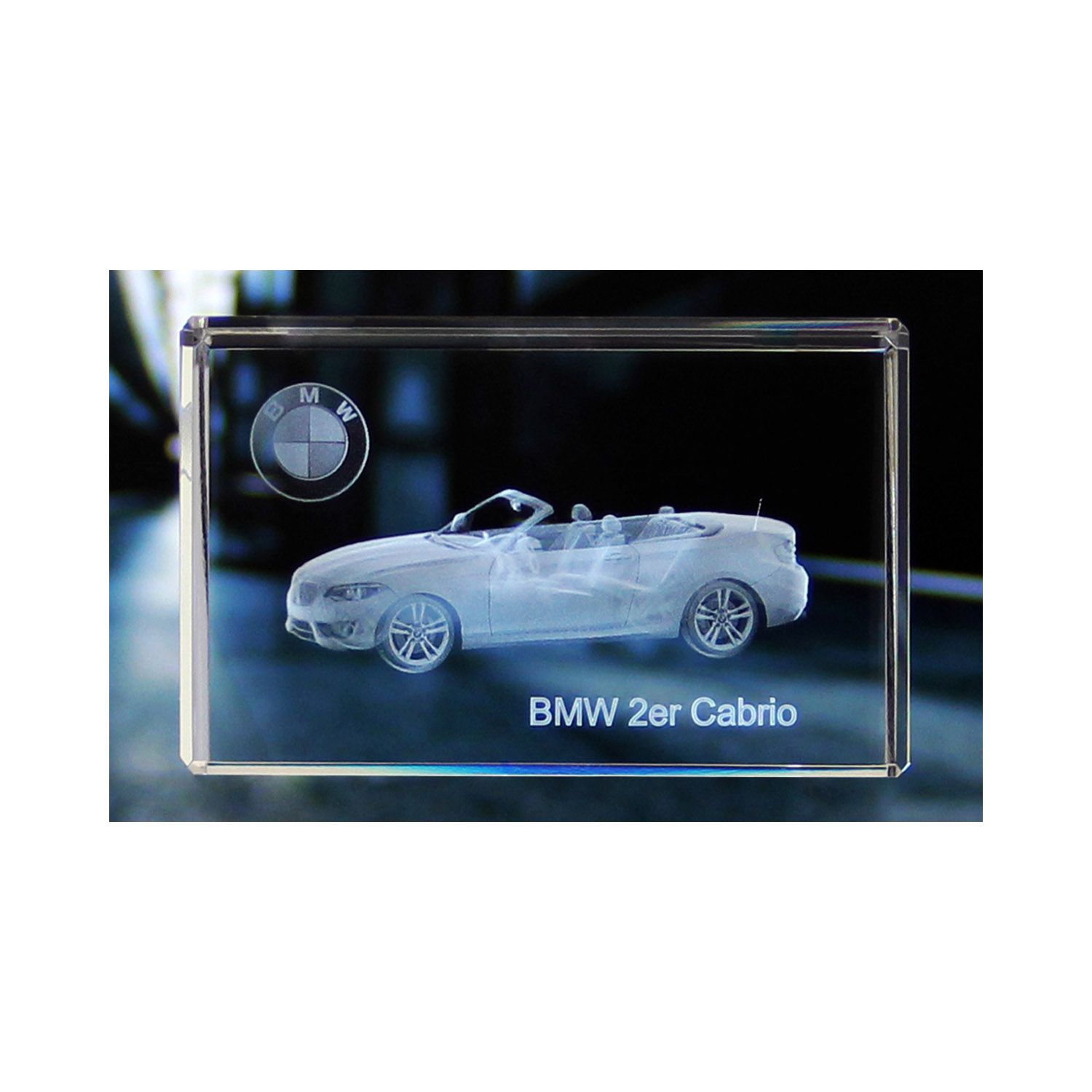 Standard 3D Glaskristall BMW 2er Cabrio