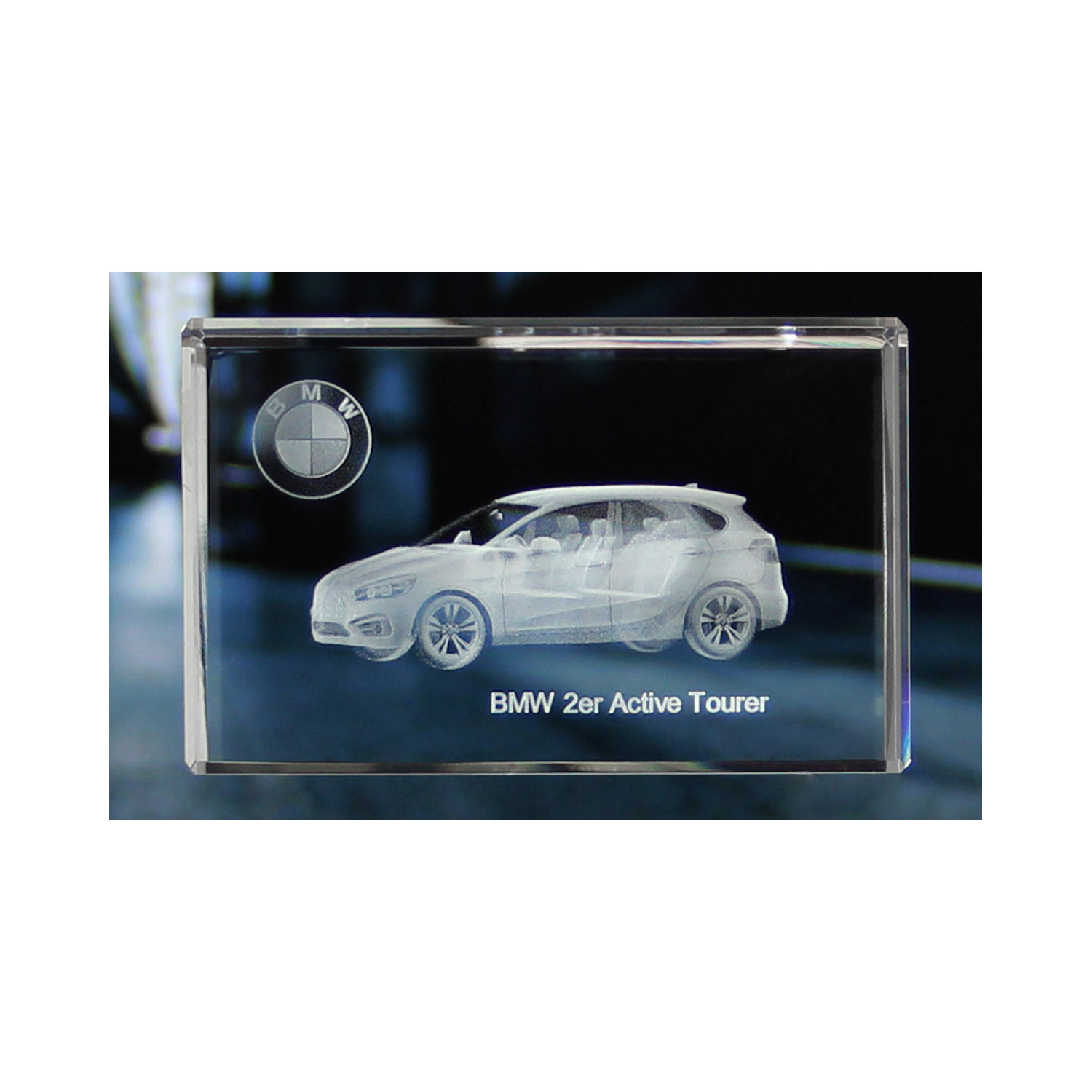 Standard 3D Glaskristall BMW 2er Active Tourer