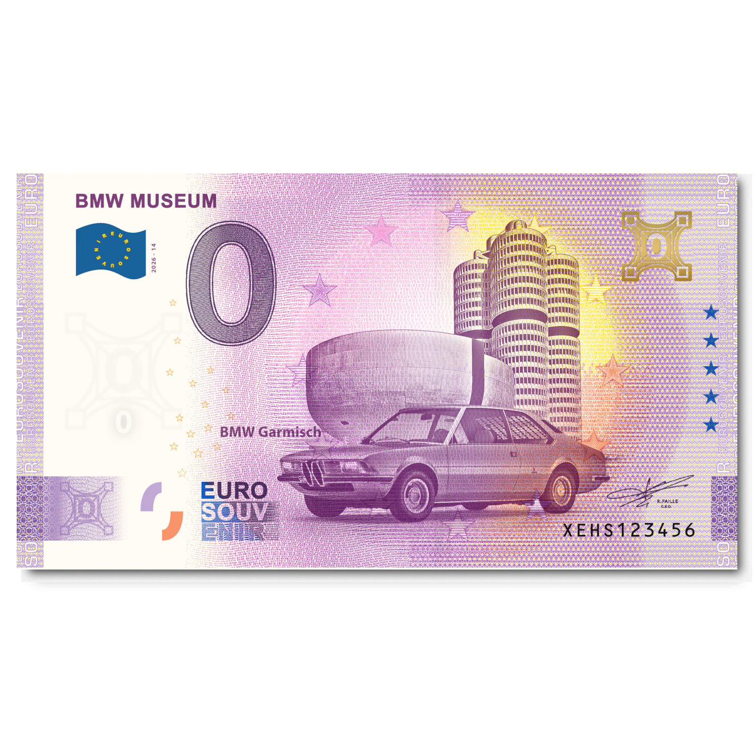 Euroschein BMW Museum - BMW Garmisch Sonderedition