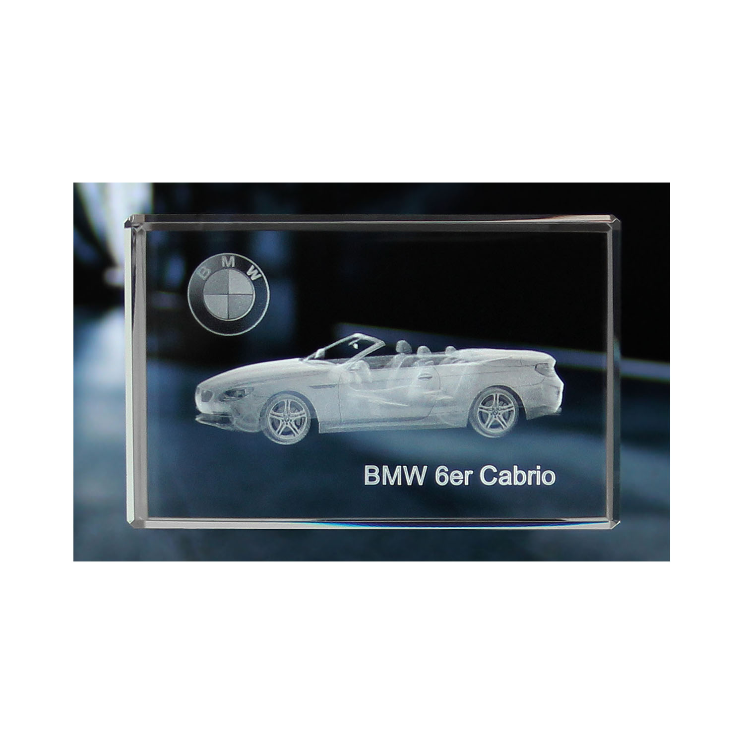 Standard 3D Glaskristall BMW 6er Cabrio