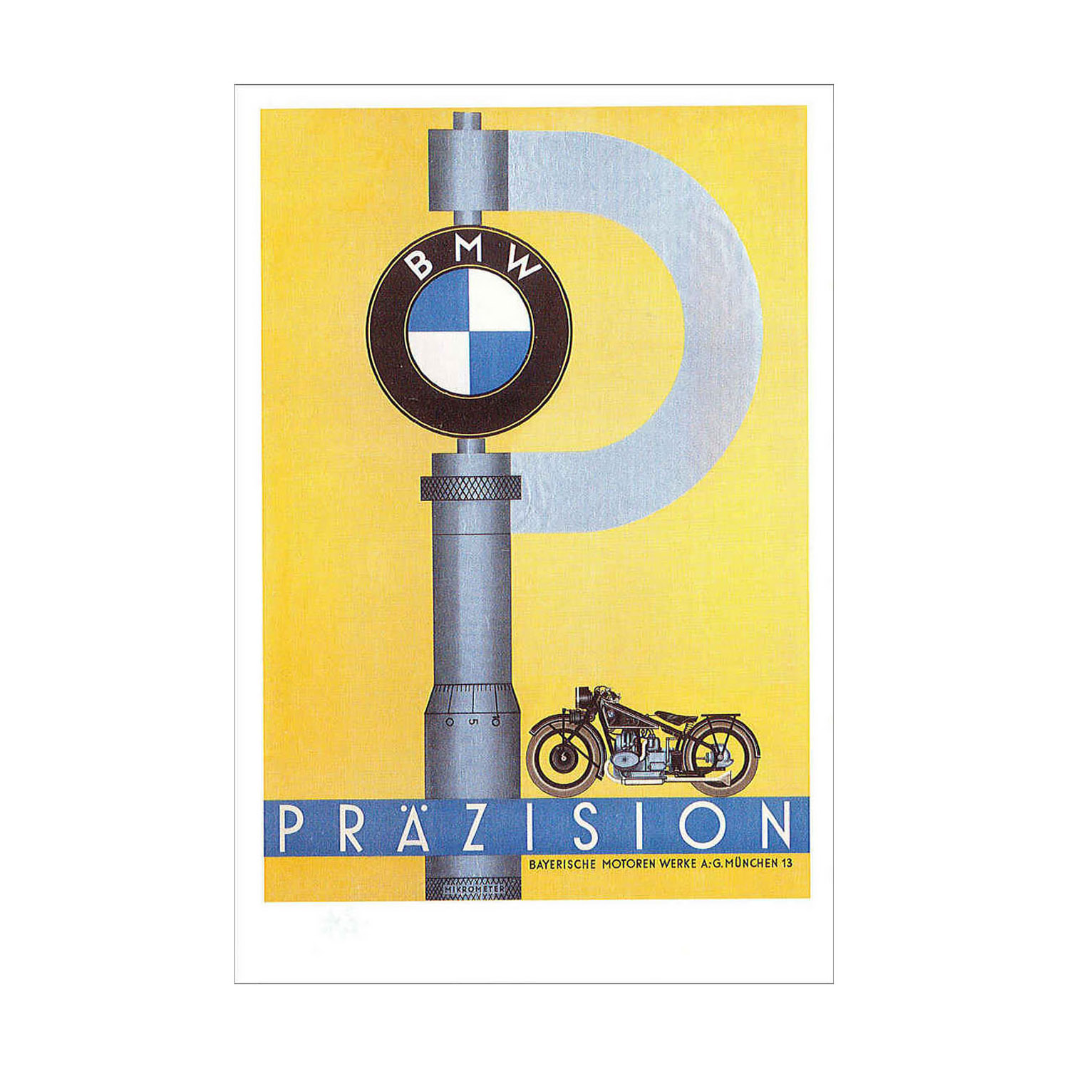 PK BMWM Webeplakat  Präzision 1928 158x105