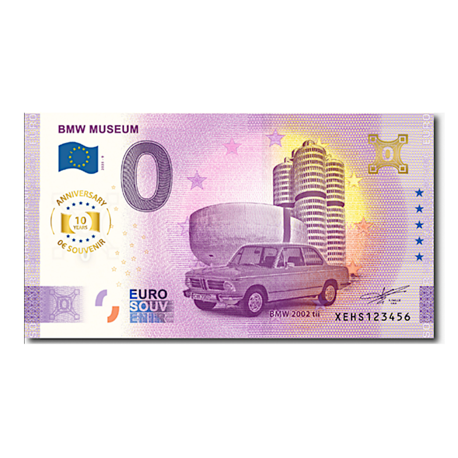 Euroschein - BMW 2002 tii Jubiläumsedition