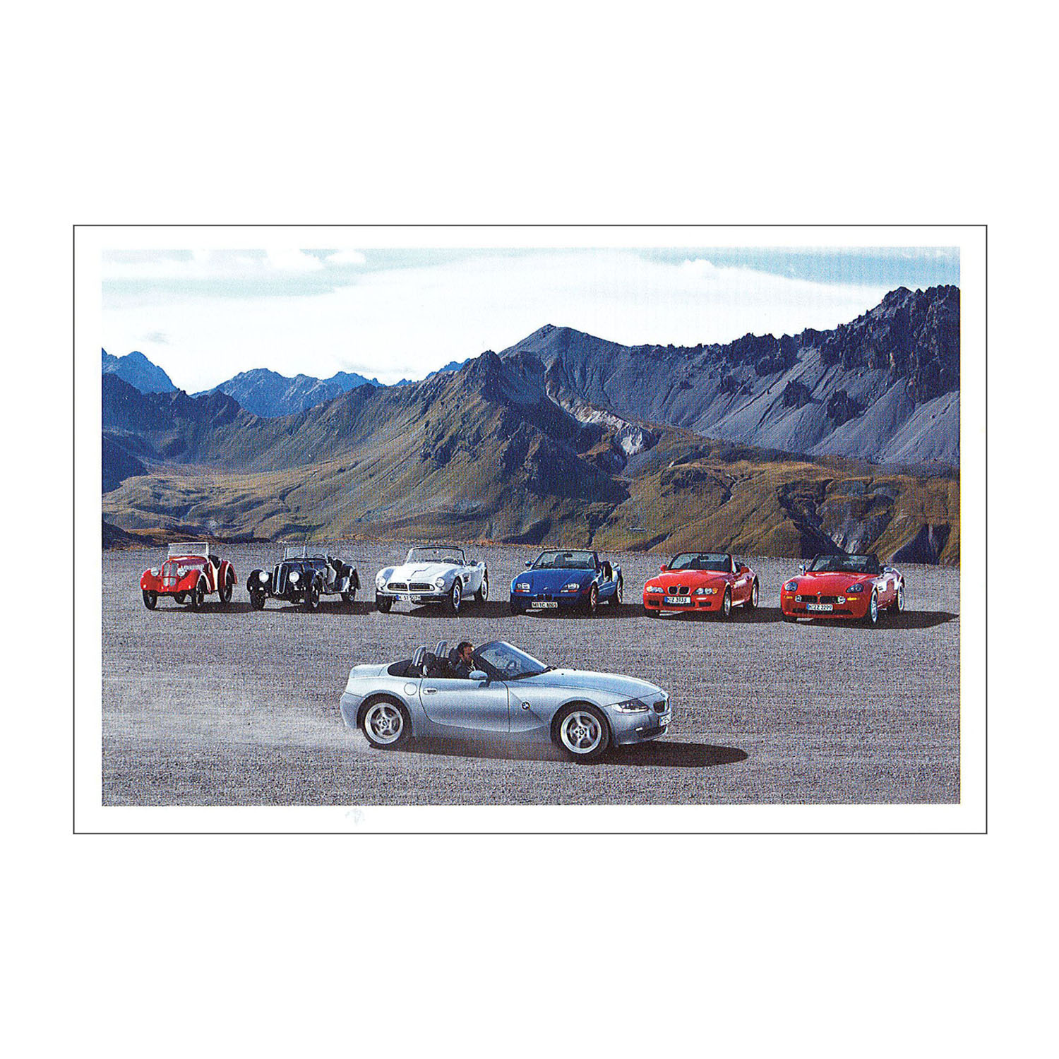 Postkarte BMW Z4 3.0si, Dixi 3/15 PS u.a.