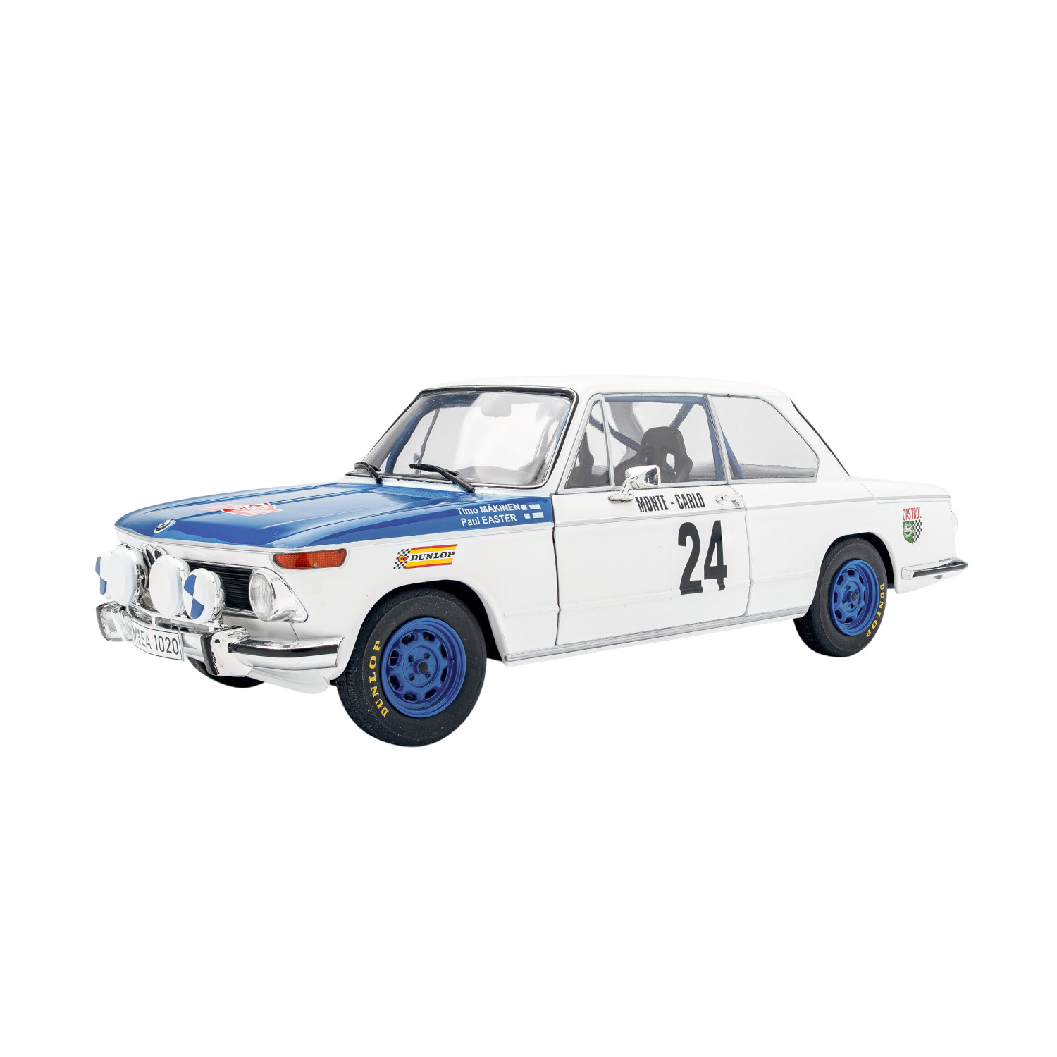 BMW 2002 Tii Rallye Monte Carlo 1969 #24 Weiß - 1:18 