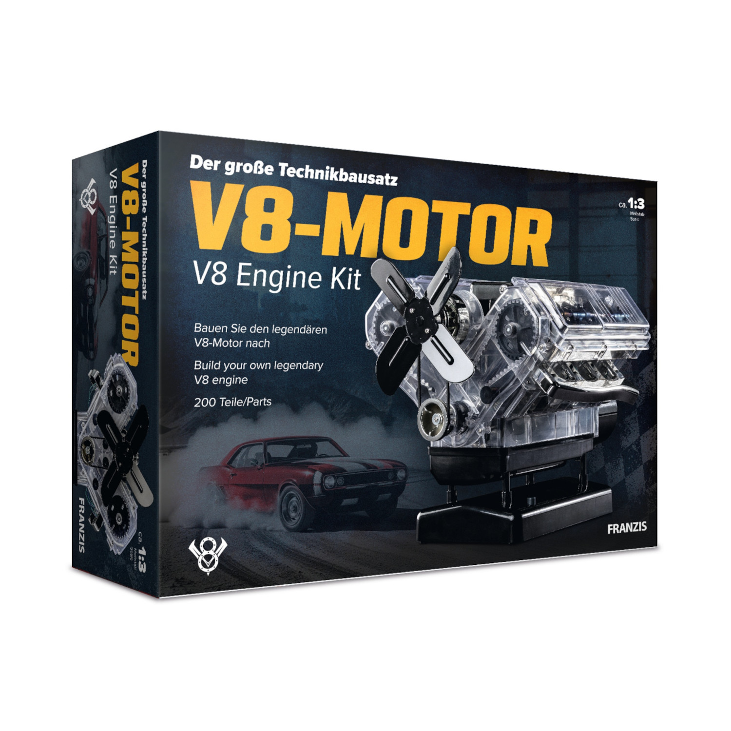 Der große Technikbausatz V8 Motor