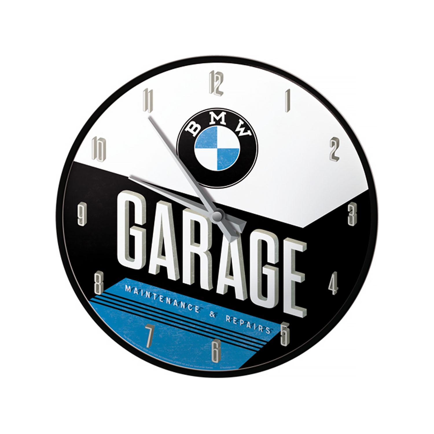 BMW Wanduhr Garage