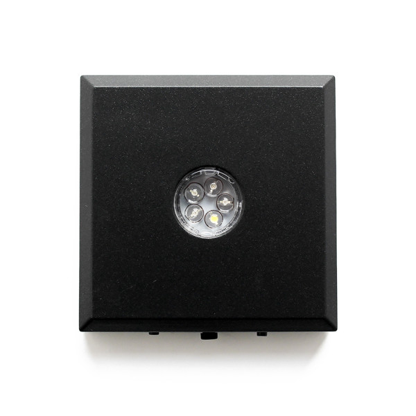 5er LED-BASE quadratisch, 7 cm, Color-Stop